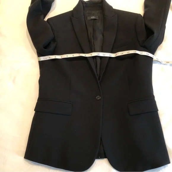 Joseph Savoy Black Wool Blazer Women Size M - Picture 9 of 17